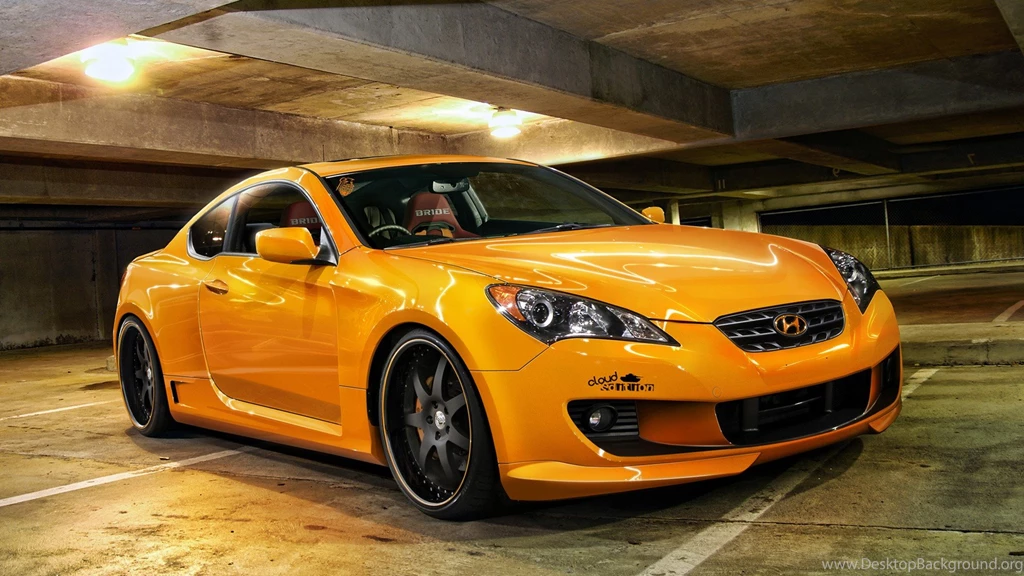 Cars, Vehicles, Hyundai, Hyundai Genesis, Orange Cars :: Wallpapers