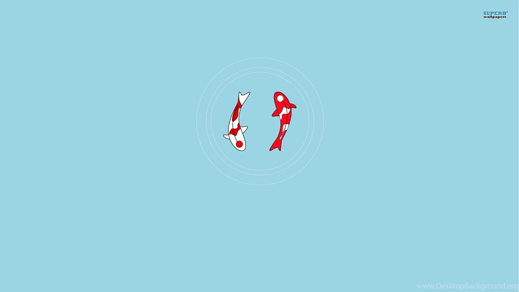 Koi Fish Yin Yang Wallpapers Minimalistic Wallpapers