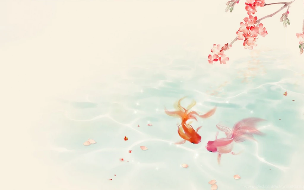 Lovely Koi Couple Spring Wallpapers