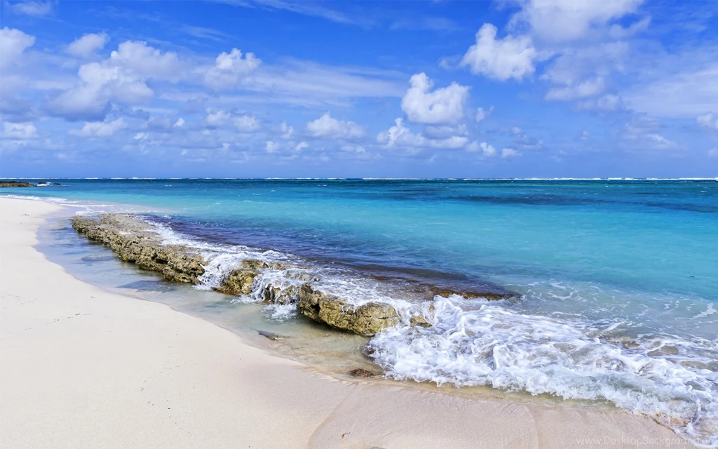 Landscapes Ocean Sea Waves Breakers Sky Clouds Tropical Desktop ...