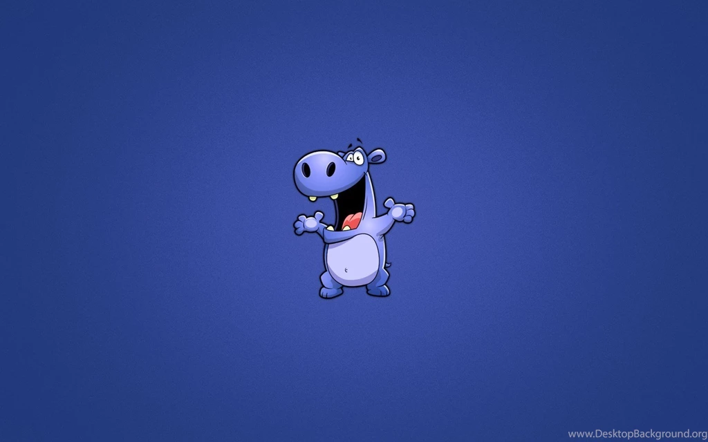 Blue, Hippopotamus, Funny HD Wallpapers