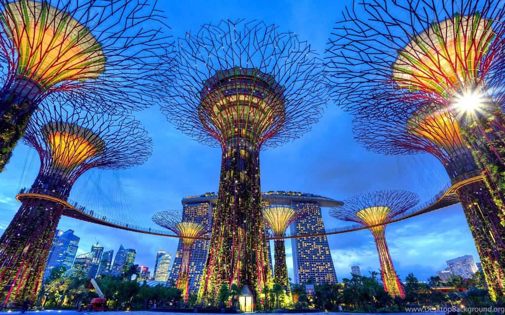 Singapore City Night S Wallpapers