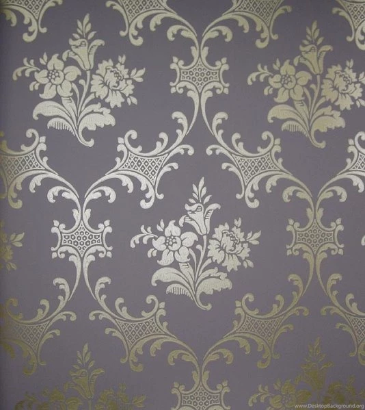 Orchid And Filigree Design Mauve Wallpapers