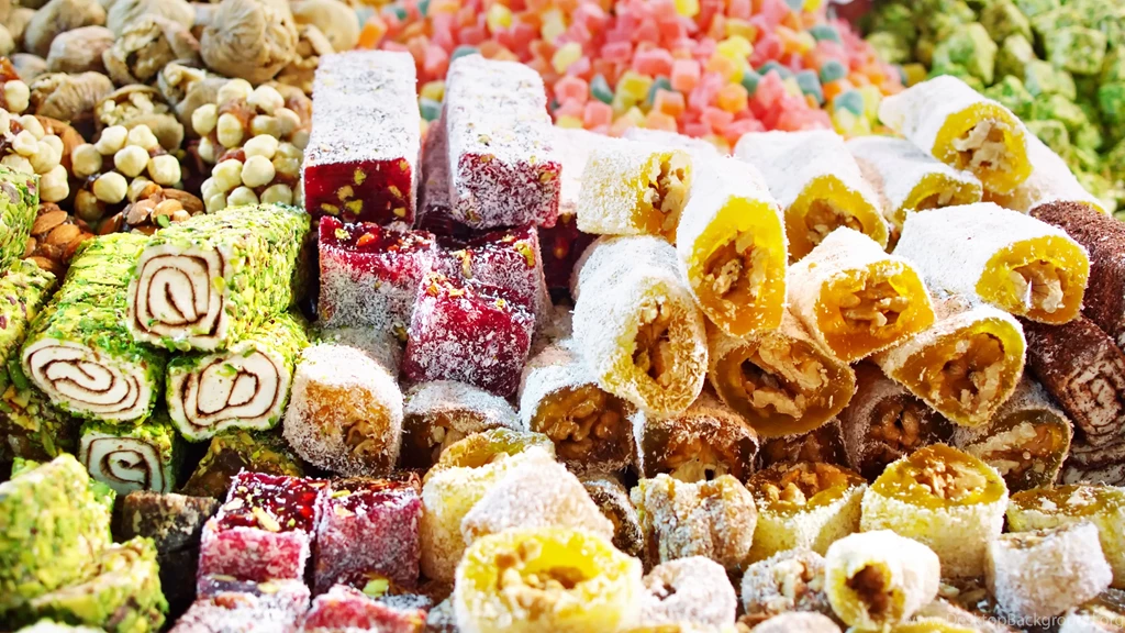 Download Wallpapers 3840x2160 Sweets, East, Fruit Candy, Candies 4K ...