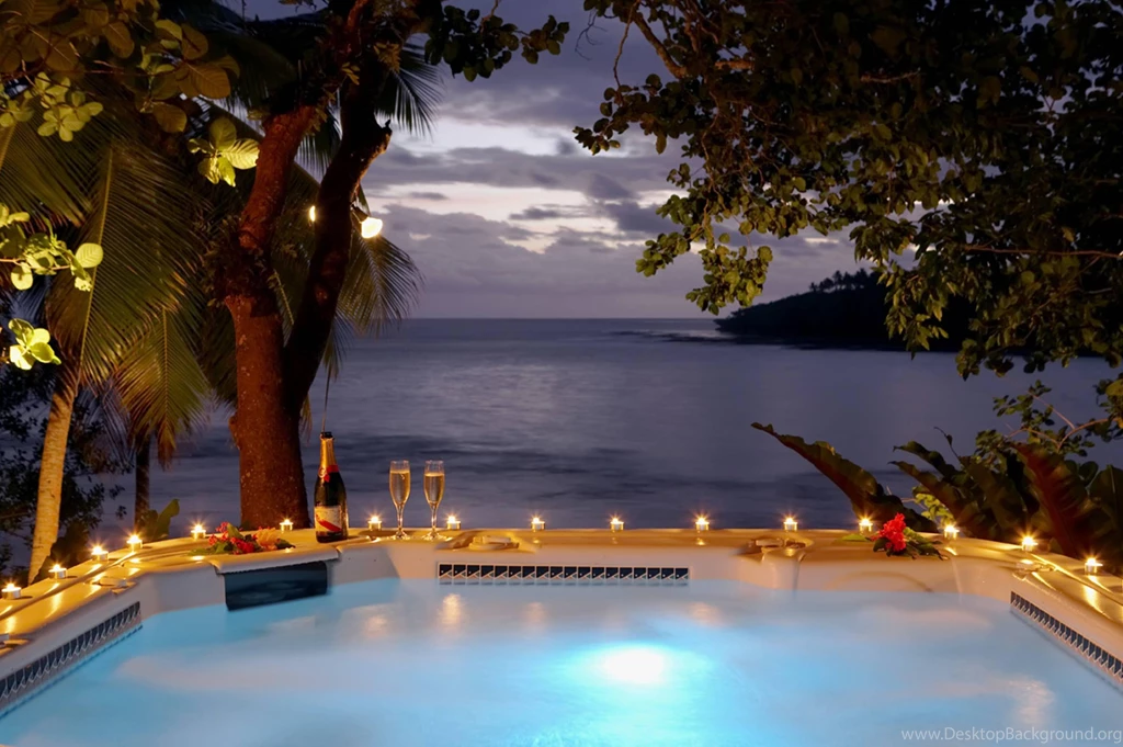 Sunset Jacuzzi Fiji >> HD Wallpaper, Get It Now!