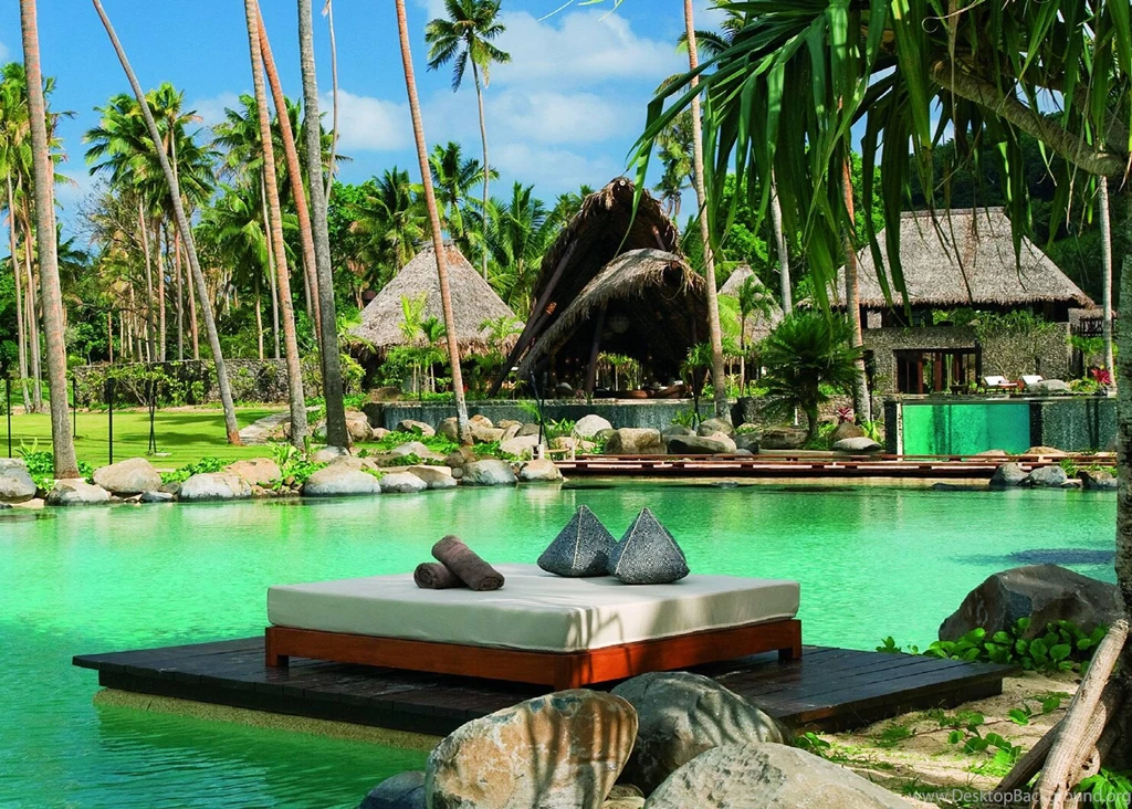 Beautiful Aqua Pool In Fiji (