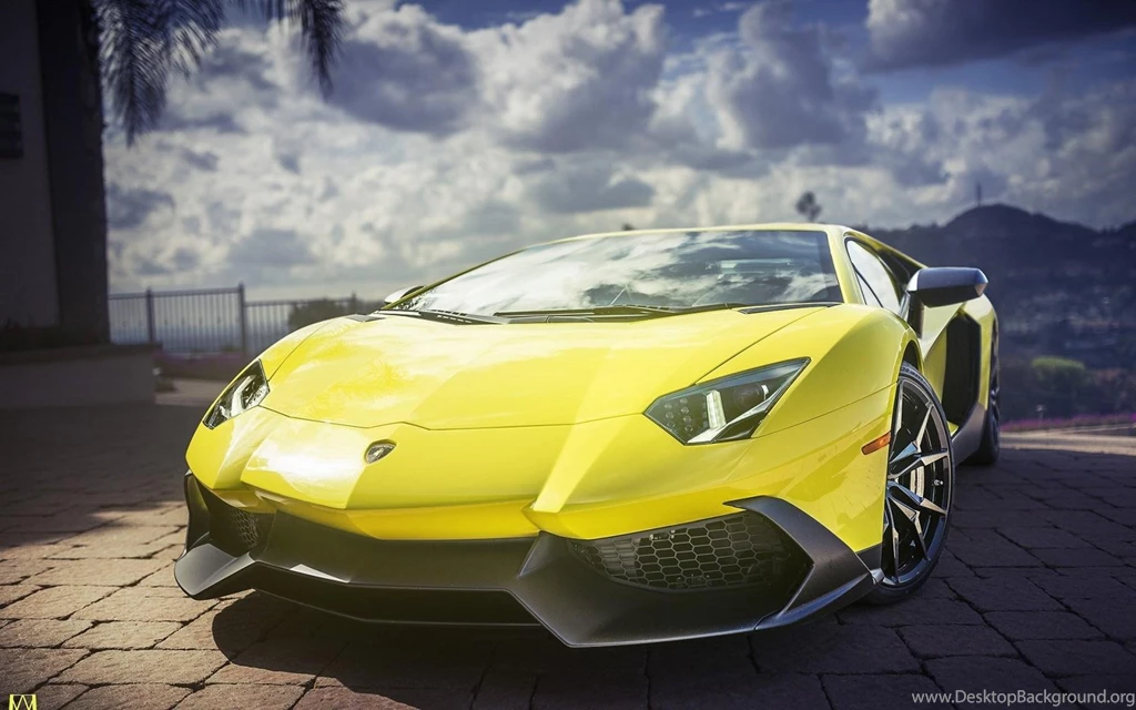 Yellow Lamborghini Aventador Supercar >> HD Wallpaper, Get It Now!