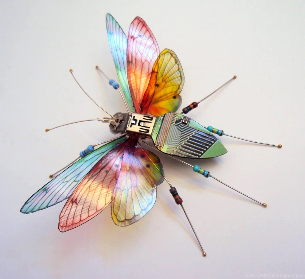Insects Built From Old Computer And Video Game Machine Parts ...