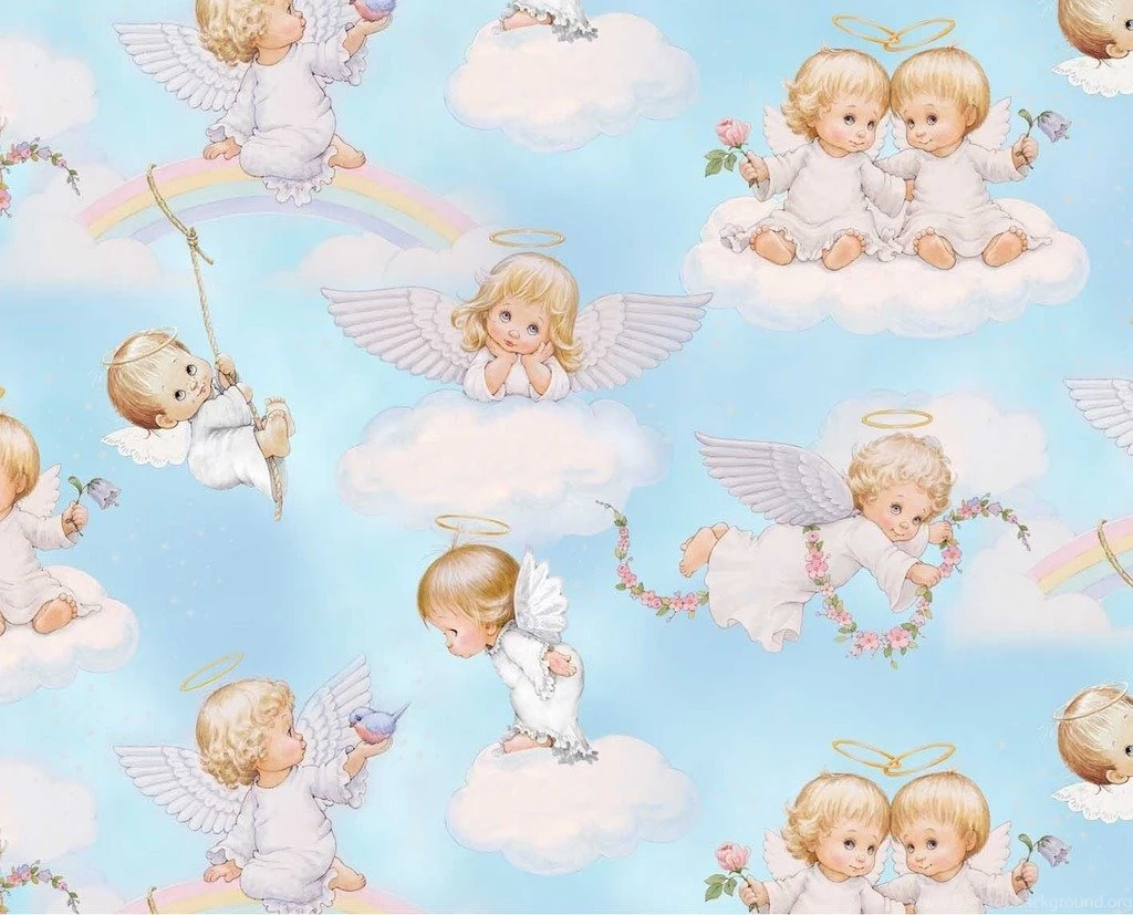 Justpict.com Baby Angels In Heaven Wallpapers Desktop Background