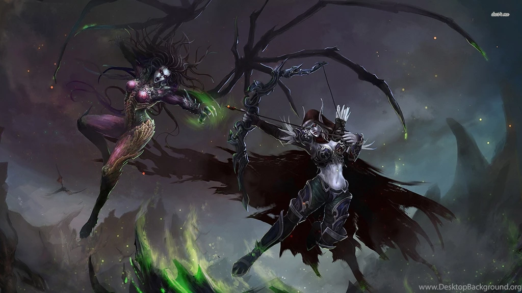 Sarah Kerrigan Vs Sylvanas Windrunner Wallpapers Game Wallpapers ...