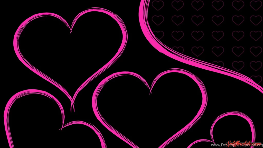 Pink Hearts Wallpapers