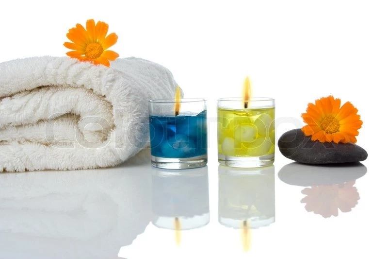 Spa Objects On White Backgrounds