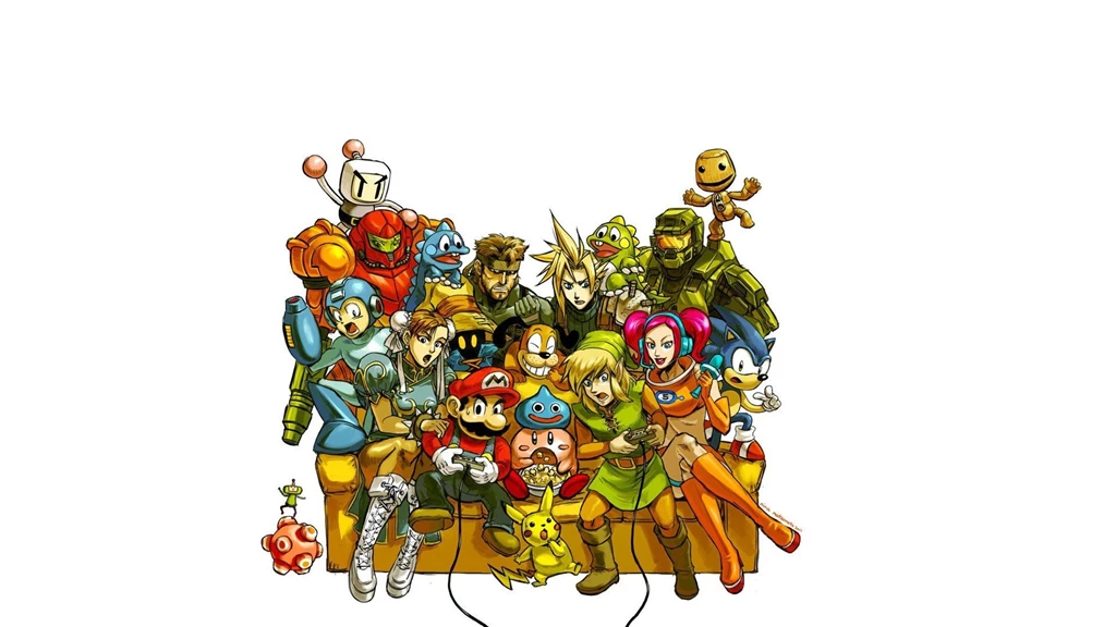 Videogame Characters Mega Man Sonic The Hedgehog Solid Snake ...