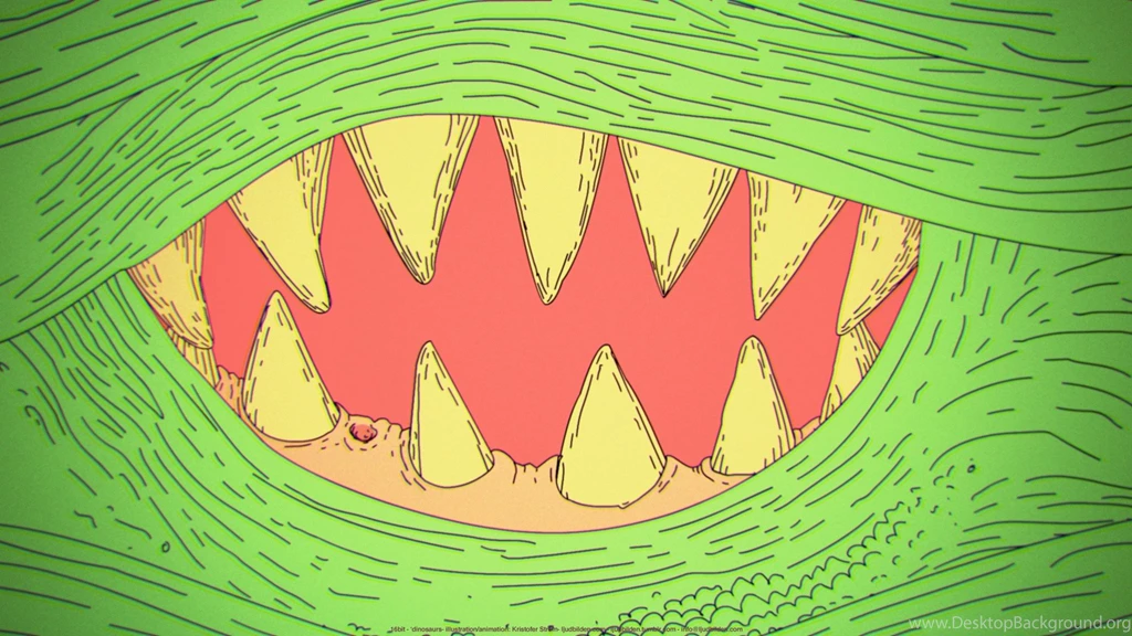 Abstract Dinosaurs 16bit Wallpapers