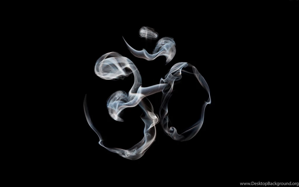 Black Backgrounds IN Hindu Symbole OM