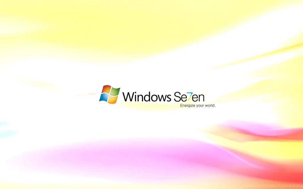 Windows 7 On Light Yellow Backgrounds Desktop Wallpapers 2702