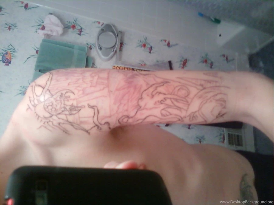 Homesick Tattoo Linework By DannyHavok89 On DeviantArt