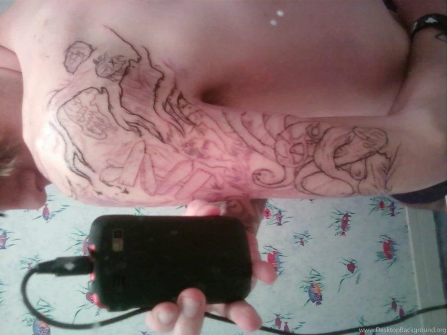 DeviantArt: More Like Homesick Tattoo Linework 3 By DannyHavok89