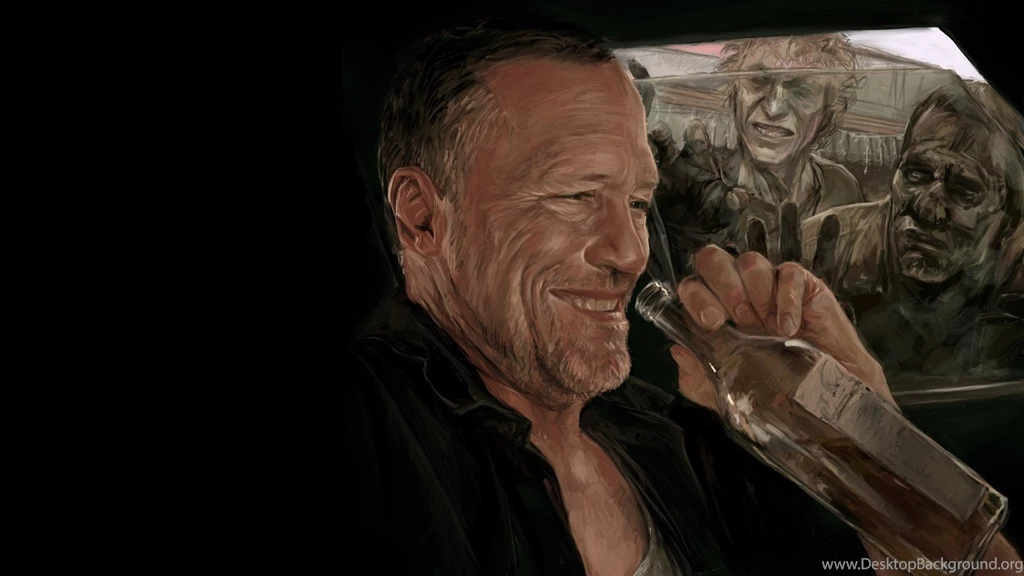 1920x1080 Michael Rooker Zombies Art Wallpapers