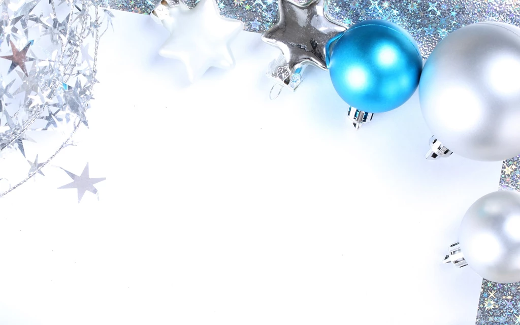 Blue And Silver Balls Merry Christmas Wallpapers   HD Wallpapers
