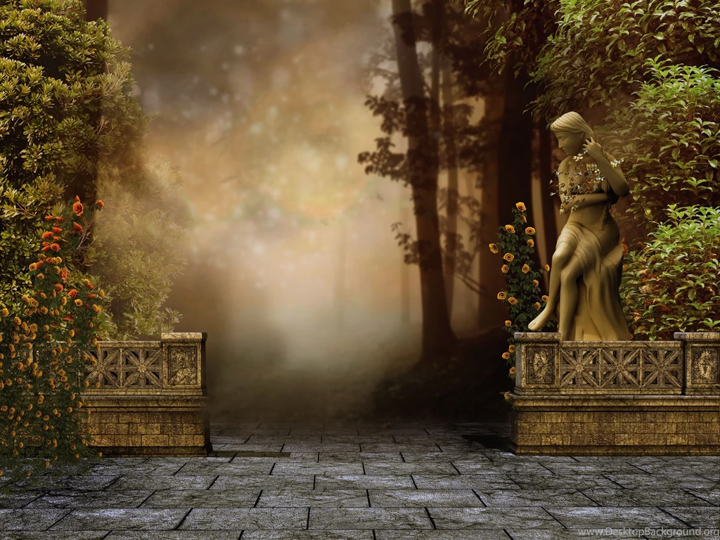 Statue 3d Art Artwork Statue Forest Wallpapers