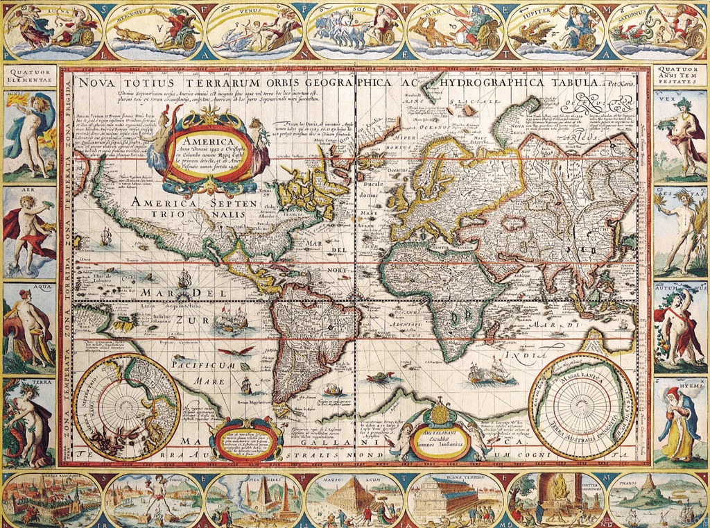 Old World Map Cartography Geography D 3600x2400 (15) Wallpapers ...
