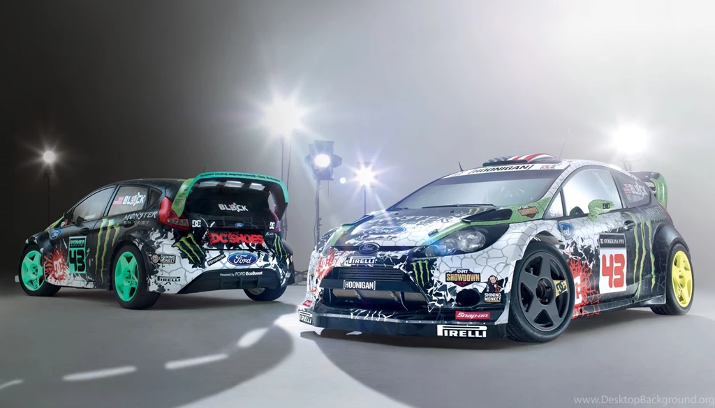 Your Ridiculously Cool 2012 Ken Block Ford Fiestas Wallpapers Are Here
