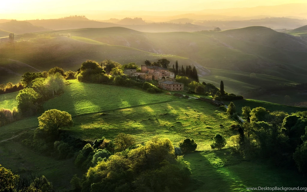Tuscany Sunrise Wallpapers
