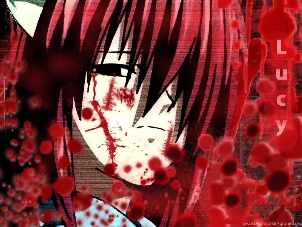 Elfen Lied Lucy Face: Anime Wallpapers Backgrounds Bandit