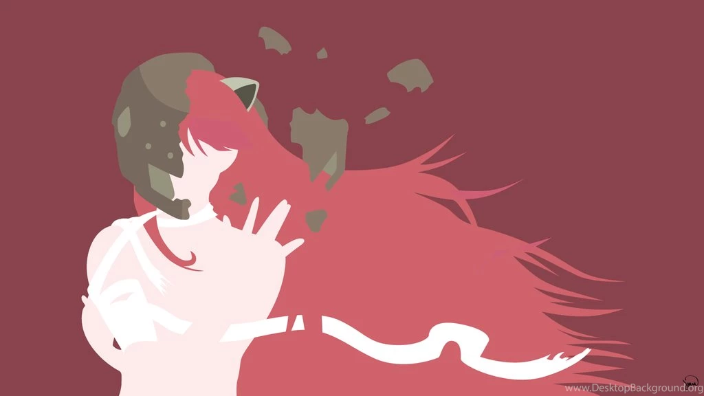 Lucy (Elfen Lied) Minimalist Wallpapers By Greenmapple17 On DeviantArt