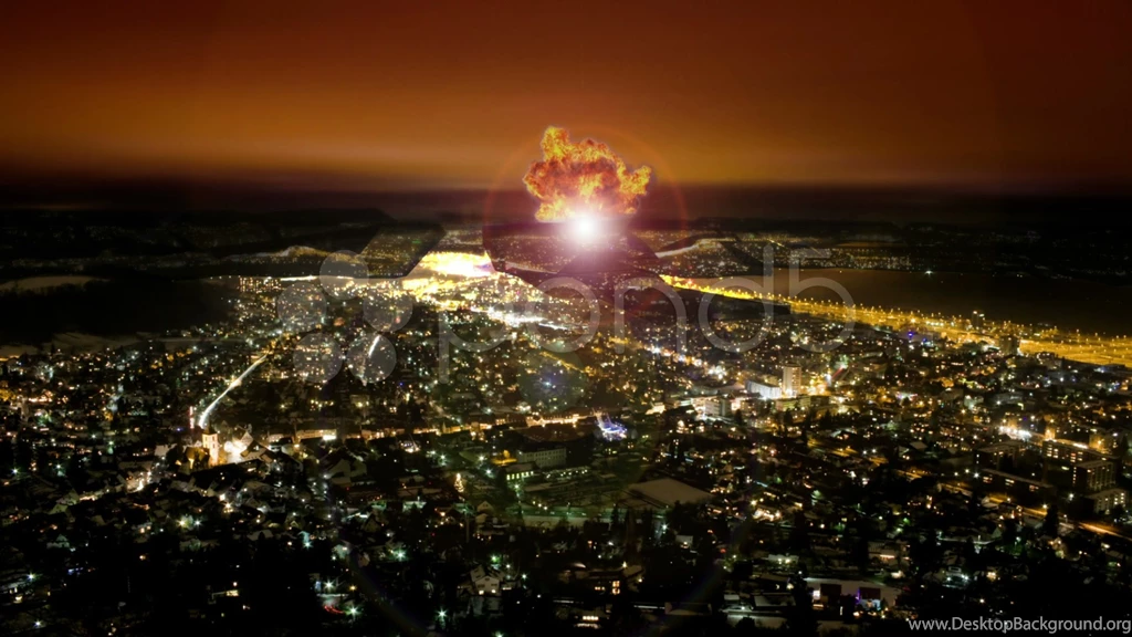 Nuclear Blast Over City Causing Emp (Electromagnetic Pulse ...