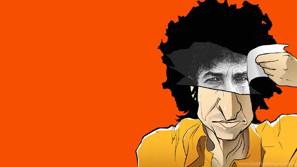 Wallpapers Funny Bob Dylan Caricature 1920 X 1080 Strange Funny Desktop Background