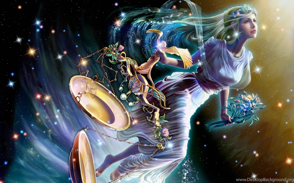 Download Wallpapers Cg Wallpapers, Yutaka Kagaya, Zodiac, Libra ...