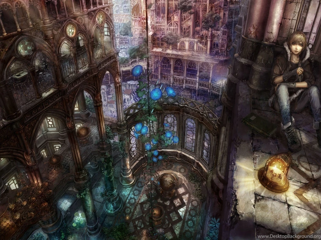 I Love Tree House: Anime Tree House City Wallpapers 2136x1595