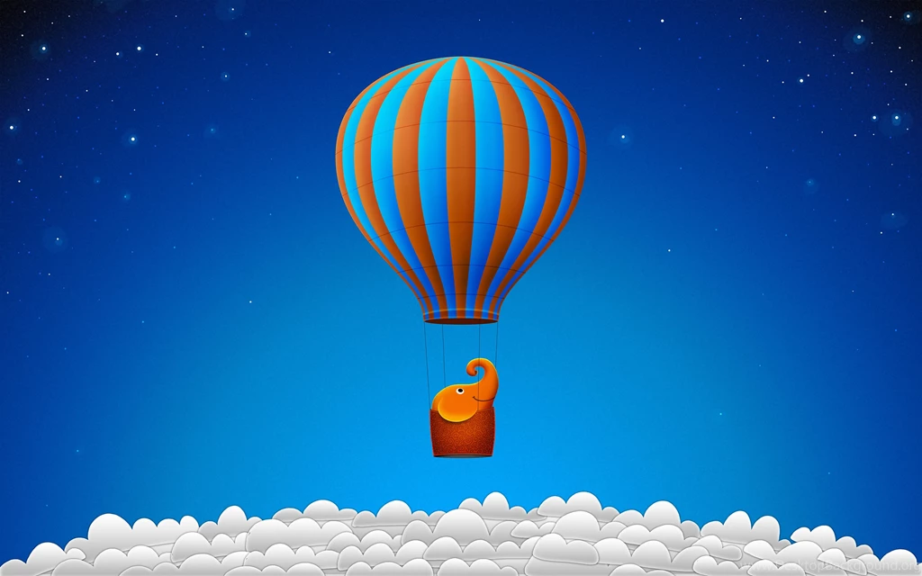 Flying Elephant Wallpapers (DESKTOP BACKGROUNDS)