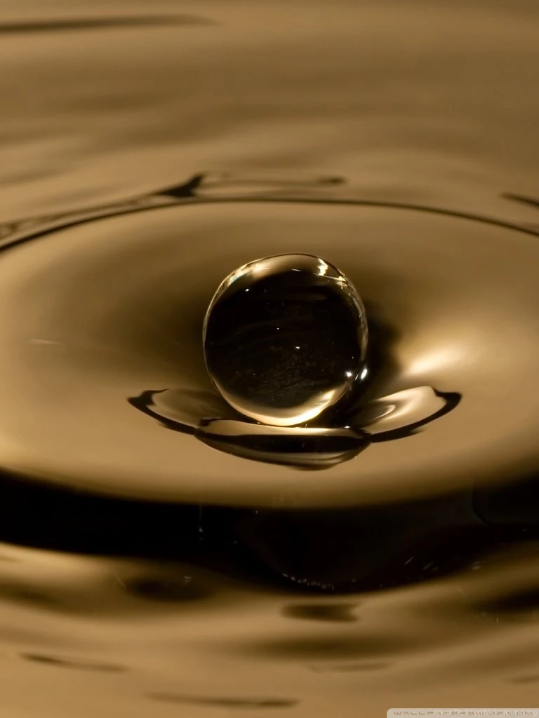 Sepia Water Drop HD Desktop Wallpapers : High Definition ...