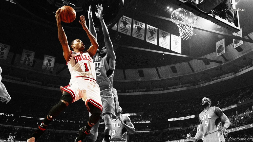 Wallpapers Chicago Bulls Logo Derrick Rose X More 1366x768 ...