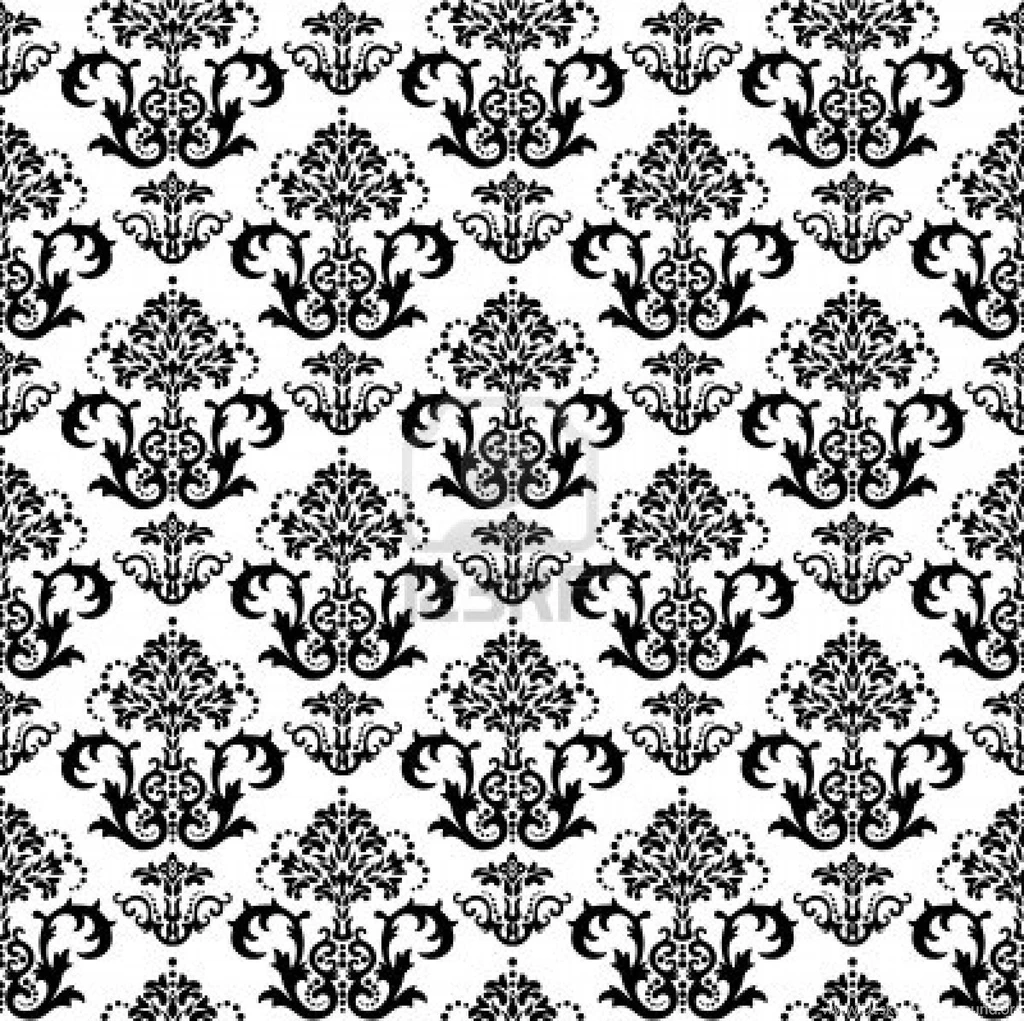Black And White Damask Wallpapers   Wallpapers HD Wide