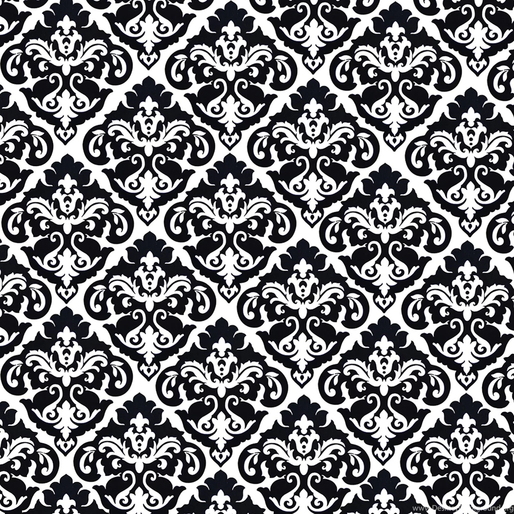 Black And White Damask Wallpapers Wallpapers HD Wide