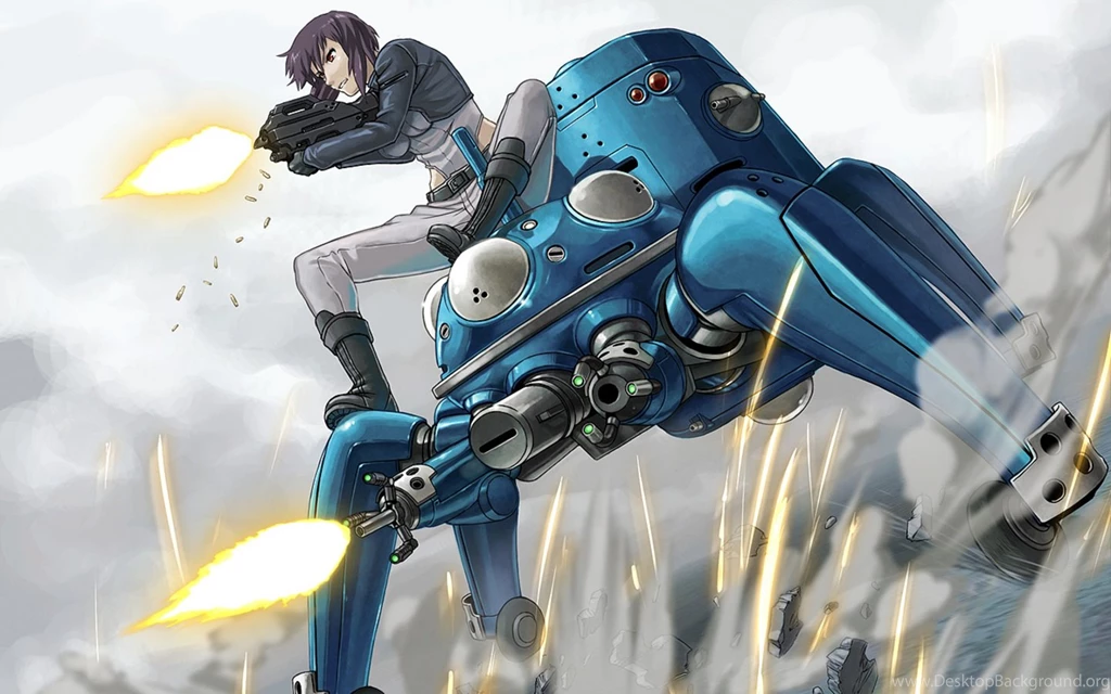 Motoko Kusanagi Tachikoma Ghost In The Shell Wallpapers