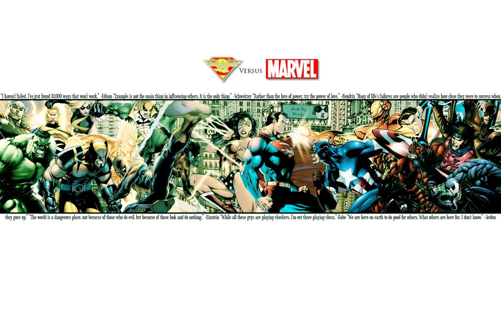 Superman Vs Marvel Heroes Wallpapers