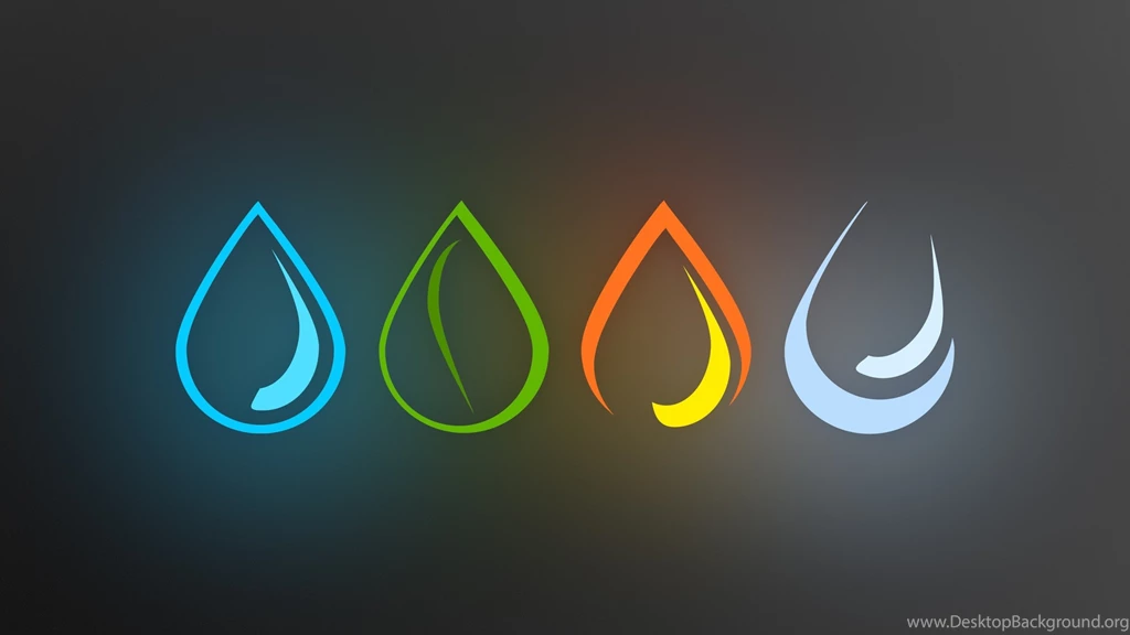 Download Wallpapers 2560x1440 Abstraction, Drop, Blue, Green ...