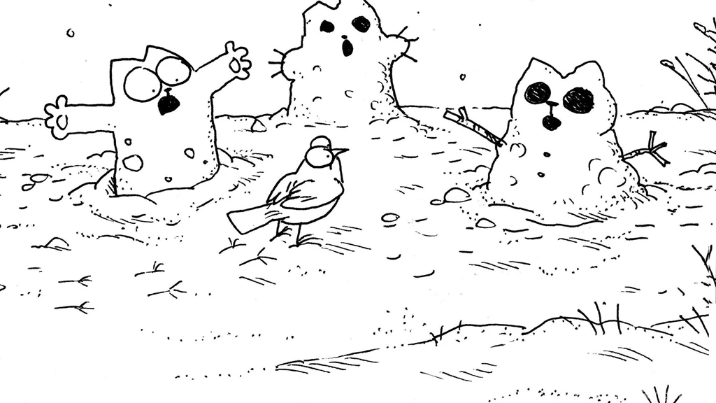 Little Bird Near The Simon's Cat Wallpapers 27319