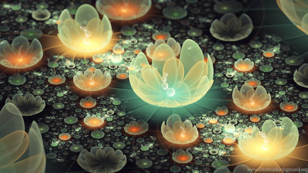 Light Flowers 3d Hd Wallpapers