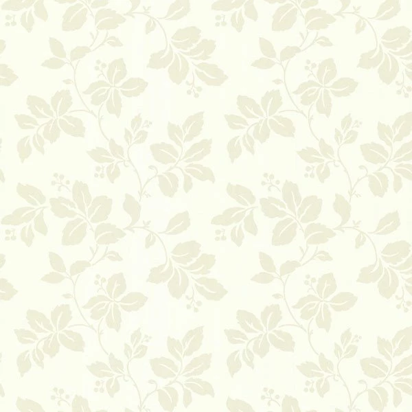 Phoebe Cream Rose Leaf Trail Wallpaper, Bolt.   Contemporary ...
