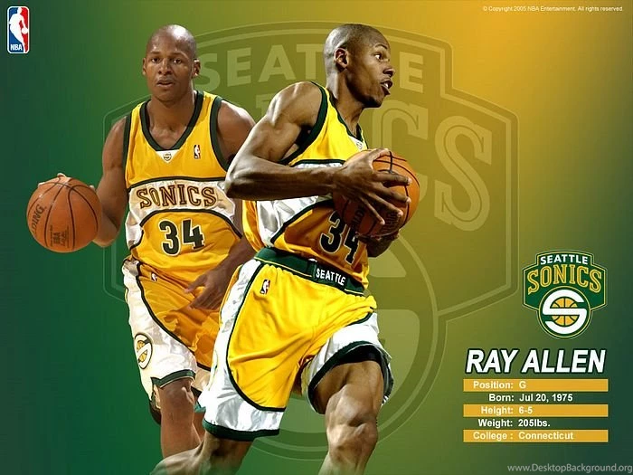 NBA Superstar   Seattle Sonics Ray Allen Wallpapers 5   Wallcoo.net