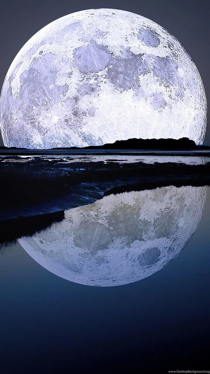 Nature iPhone 6 Plus Wallpapers Super Moon Water Reflection ...