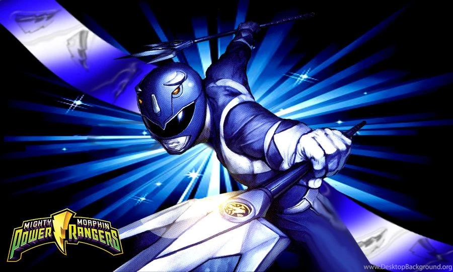Jestingstock.com Blue Mighty Morphin Power Ranger Wallpapers