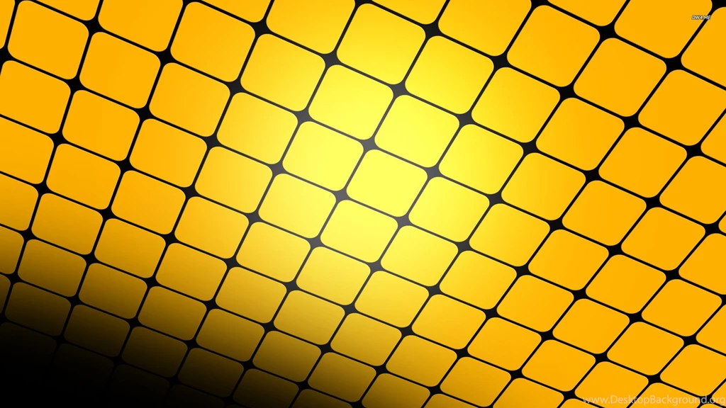Yellow Grid In Perspective Wallpapers Abstract Wallpapers