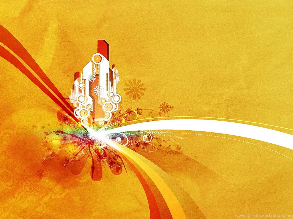 Wallpapers Red Plain Yellow Abstract 1024x768